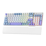 RK ROYAL KLUDGE RK96 RGB Limited Ed, 90% 96 Keys Wireless Triple Mode BT5.0/2.4G/USB-C Hot Swappable Mechanical Keyboard w/Wrist Rest, Software Support & Massive Battery