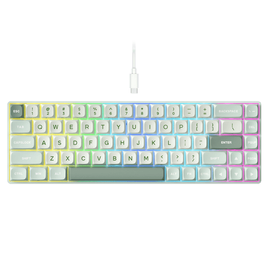 RK ROYAL KLUDGE C68 Hall Effect Mechanical Gaming Keyboard, 65% HE Magnetic Switch Wired RGB Keyboard, Hot Swappable, Rapid Trigger Adjustable Actuation, 8K Polling Rate, Pro Web Driver for Mac &Win