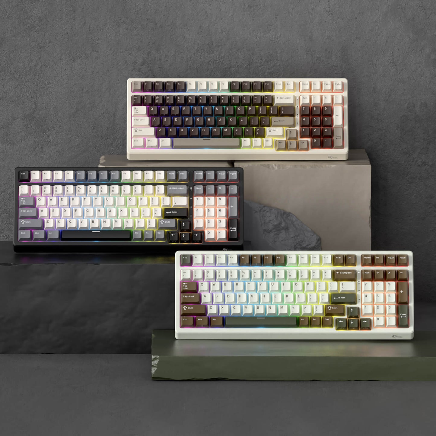 RK ROYAL KLUDGE F99 Wireless Mechanical Keyboard with Number Pad, Tri-Mode Hot Swappable 95%100 Keys Gaming Keyboard BT/2.4G/USB-C, Pro Software, 5000mAh Battery, Customed Switches