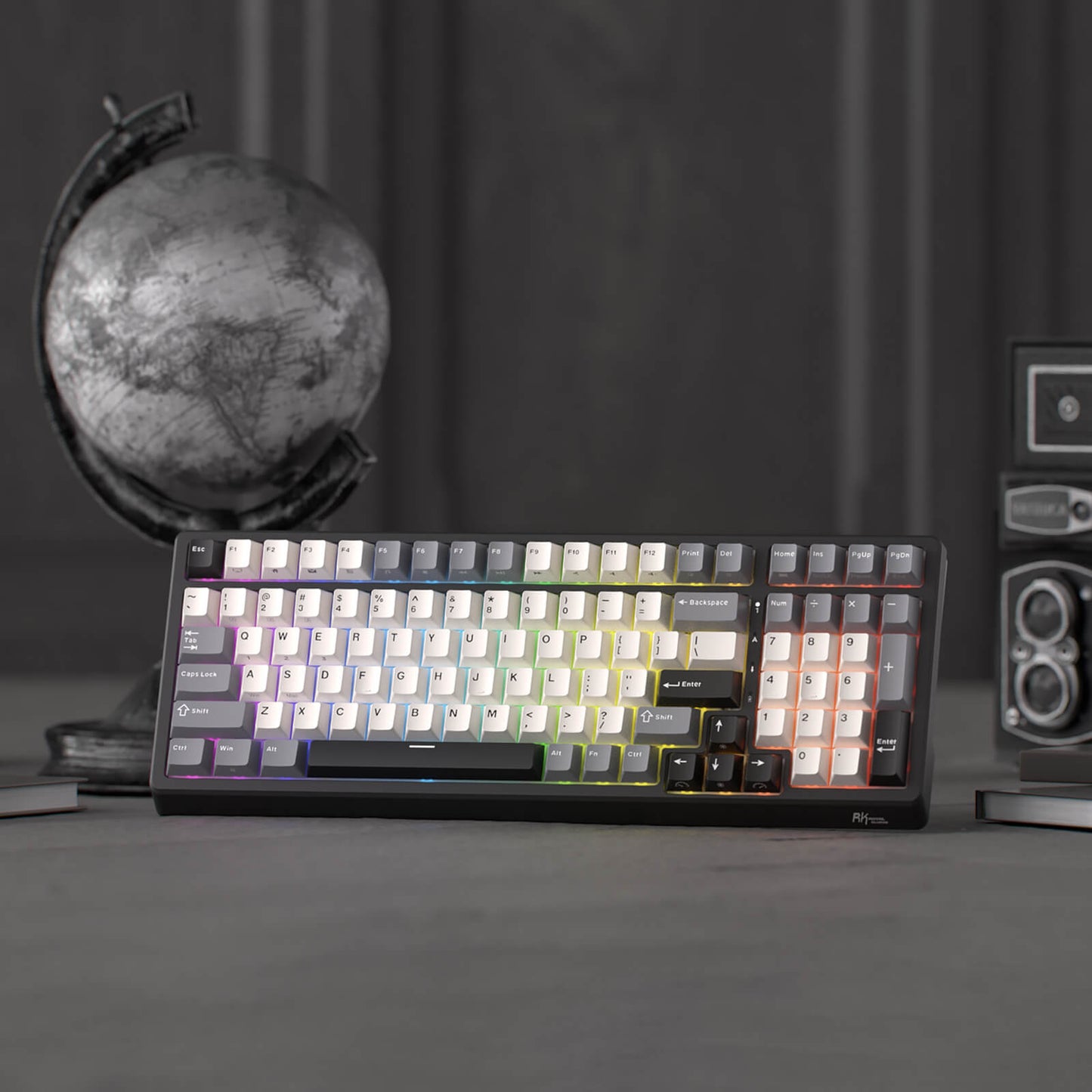 RK ROYAL KLUDGE F99 Wireless Mechanical Keyboard with Number Pad, Tri-Mode Hot Swappable 95%100 Keys Gaming Keyboard BT/2.4G/USB-C, Pro Software, 5000mAh Battery, Customed Switches