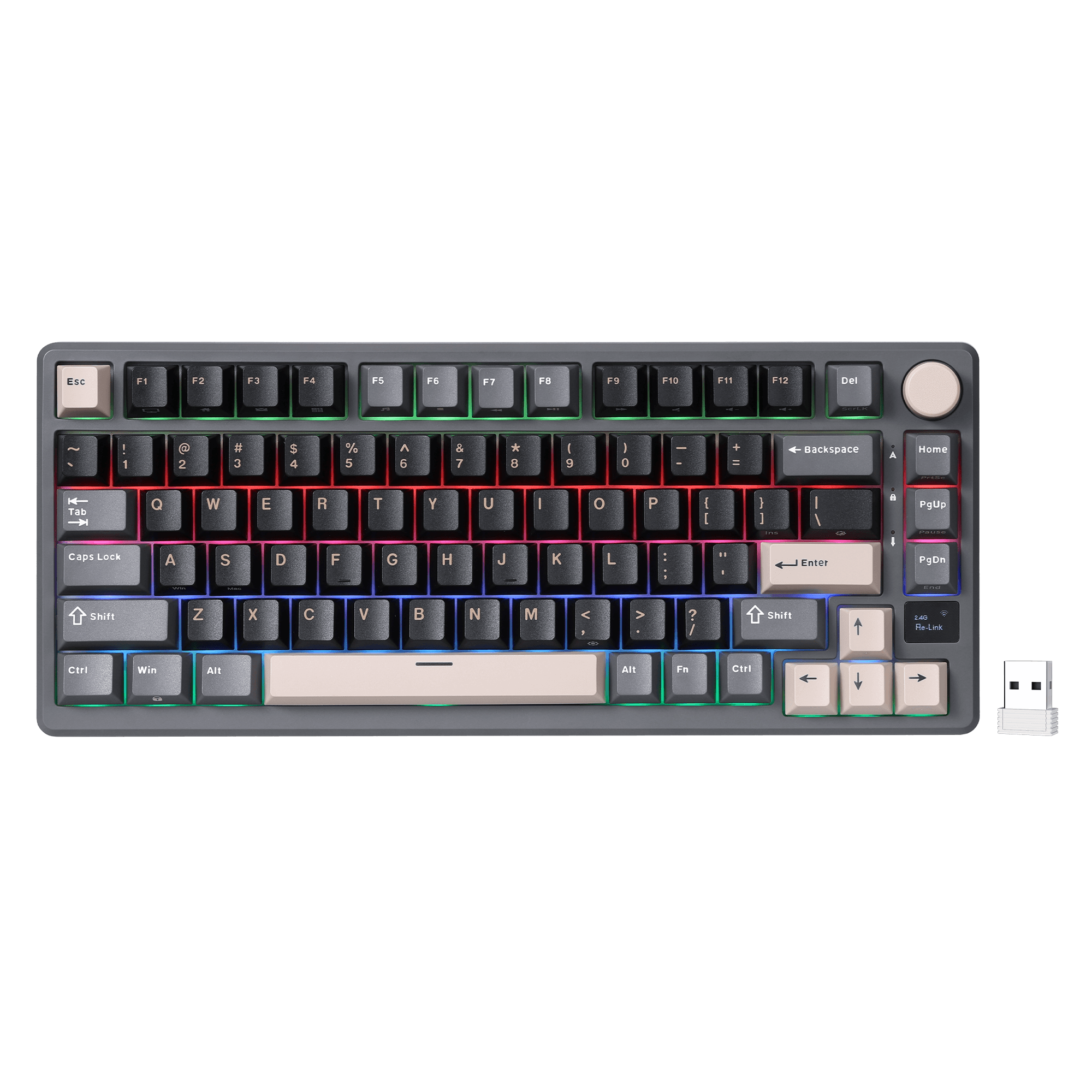 RK ROYAL KLUDGE M75 75% Gasket Mount Wireless Gaming Keyboard – RK RK ROYAL KLUDGE M75 75% Gasket Mount Wireless Gaming Keyboard – RK