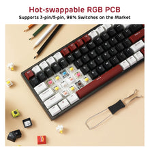 Load image into Gallery viewer, 75% Triple Mode BT5.02.4GUSB-C Hot Swappable Mechanical Keyboard
