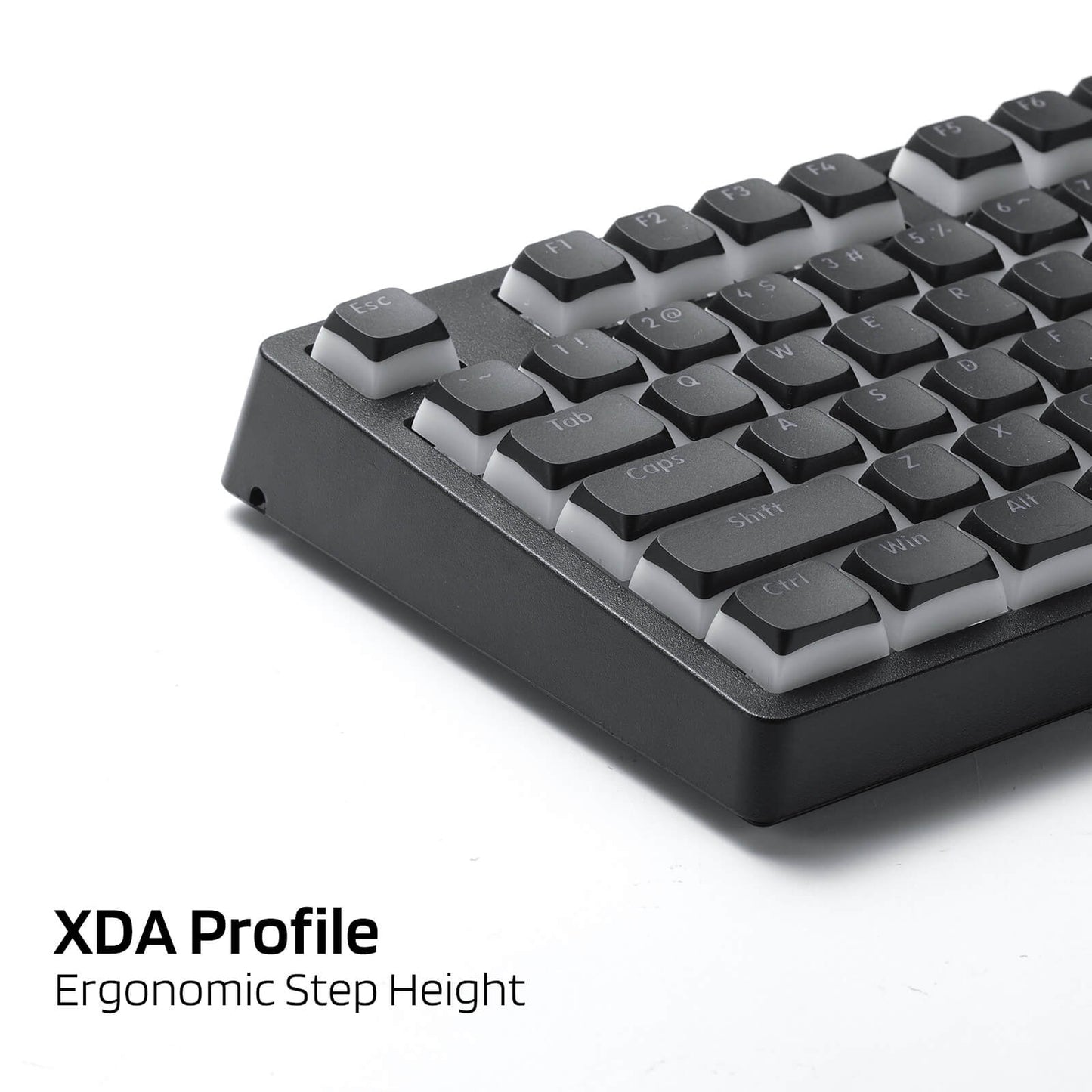 Translucent XDA Profile for ISO & ANSI Layout 61/68/84/87/98/104 Keys Mechanical Keyboard