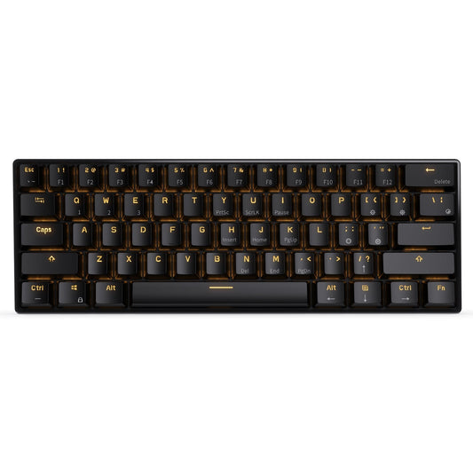 rk61 single backlit black mechanical keyboard