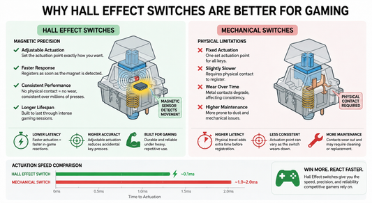 Hall Effect vs. Traditional Mechanical Switches: What's the Real Difference for Gamers?