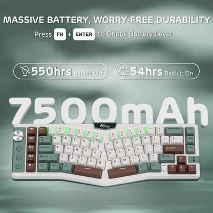 A72 68% Ergonomic Alice Layout Mechanical Keyboard