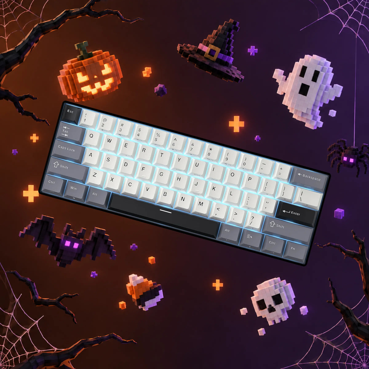 RK61 60% Wireless Mechanical Keyboard (New Color-Block Edition)