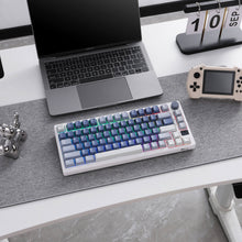 Load image into Gallery viewer, RK ROYAL KLUDGE M75 Wireless Mechanical Keyboard 2.4Ghz/BT5.1/USB-C Gaming Keyboard 75% Layout 81 Keys Gasket Mount with OLED Display &amp; Knob RGB Backlight Hot-Swappable Viridian Switch
