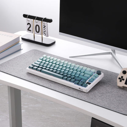 RK ROYAL KLUDGE M75 75% Wireless Mechanical Keyboard, 81 Keys Gasket-Mount, OLED Smart Display, Rotary Knob, Hot-Swappable Pre-Lubed Cloud Switches, Gradient PBT Keycaps, RGB Backlighting, Triple Mode Connectivity for Gaming & Office Use