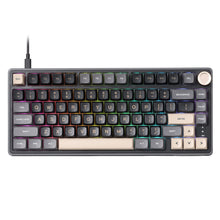 Load image into Gallery viewer, RK ROYAL KLUDGE R75 Mechanical Keyboard Wired with Volume Knob, 75% Custom Gaming Keyboard Gasket Mount RGB Backlit with Software, MDA Profile, PBT Keycaps, Hot Swappable Linear Switch Creamy Sound, black
