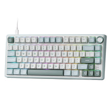 Load image into Gallery viewer, RK ROYAL KLUDGE R75 Mechanical Keyboard Wired with Volume Knob, 75% Custom Gaming Keyboard Gasket Mount RGB Backlit with Software, MDA Profile, PBT Keycaps, Hot Swappable Linear Switch Creamy Sound, green
