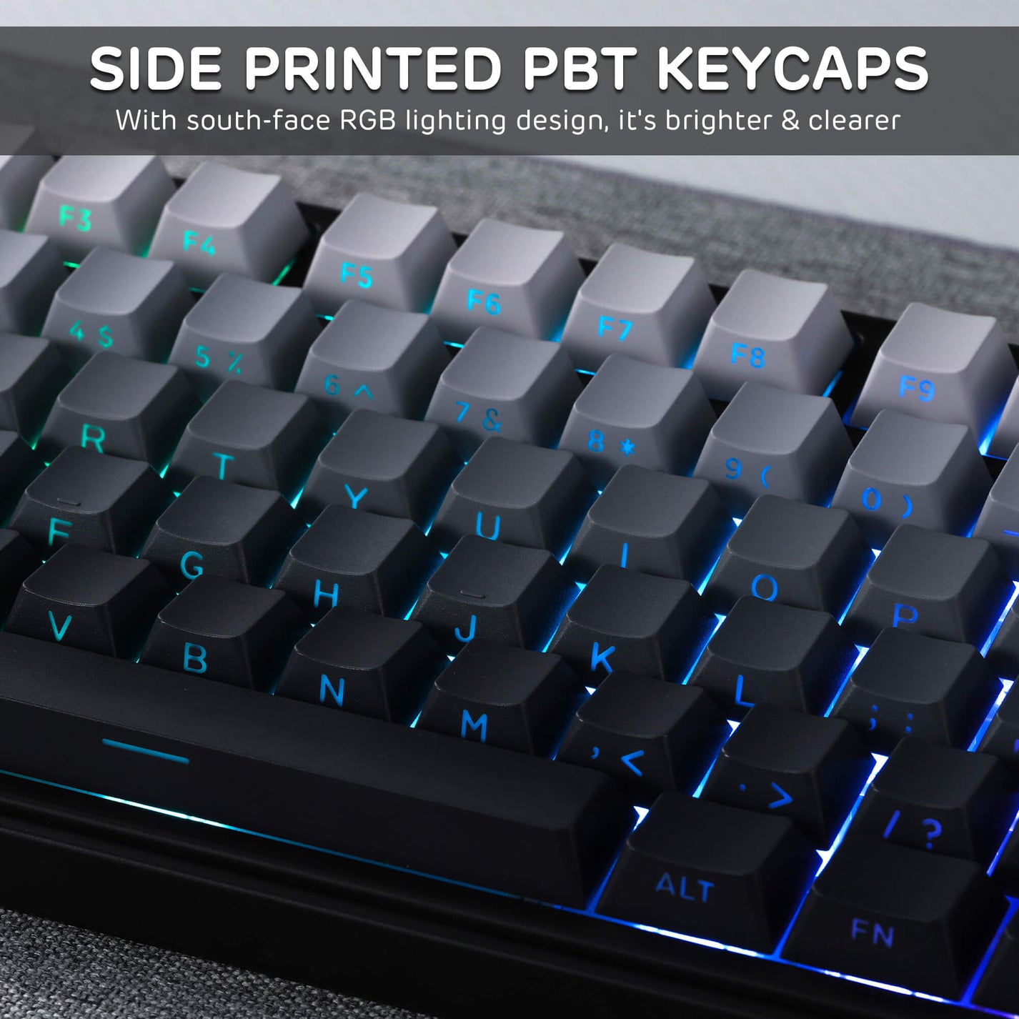 RK ROYAL KLUDGE R87 Pro Wireless TKL Gasket Mount Gaming Keyboard with ...