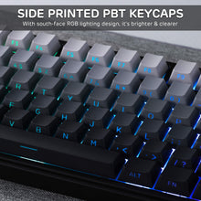 Load image into Gallery viewer, RK ROYAL KLUDGE R87 Pro Wireless Mechanical Keyboard with Knob, 75 Percent RGB Gaming Keyboard w/Bluetooth/2.4G/Wired Modes, Side Printed PBT Keycap, QMK/VIA, Gasket Hot Swappable Linear Matcha Switch
