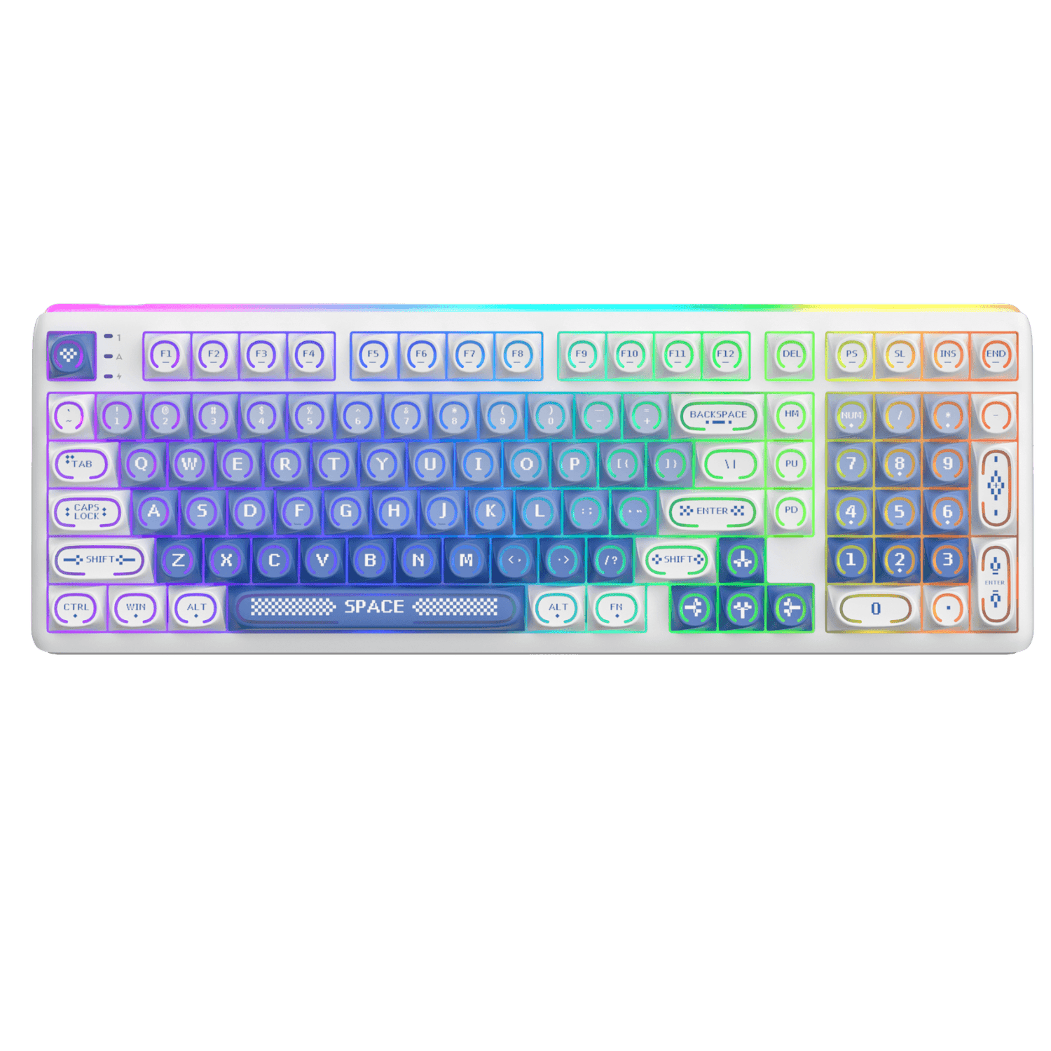RK Royal Kludge R99 wireless mechanical keyboard with tri-mode connectivity for gaming and productivity