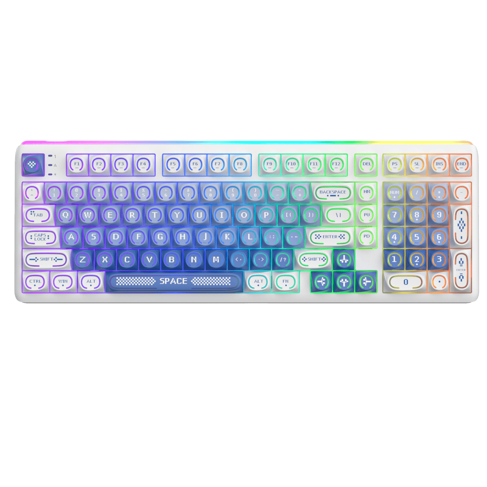 RK Royal Kludge R99 wireless mechanical keyboard with tri-mode connectivity for gaming and productivity