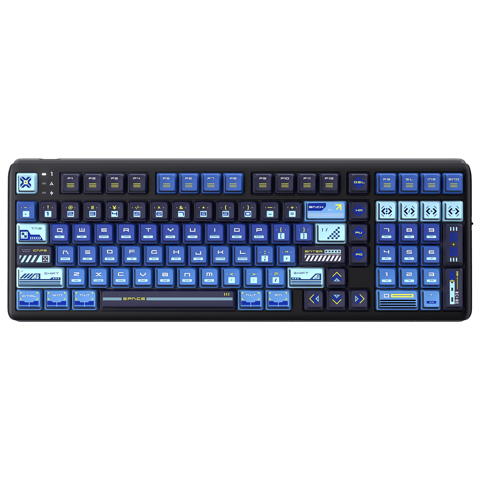 RK R99 wireless mechanical gaming keyboard with 96% layout and RGB light bar