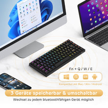 Lade das Bild in den Galerie-Viewer, RK84 75% German DE QWERTZ Layout gaming keyboard
