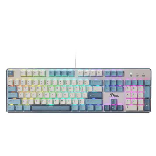 RK ROYAL KLUDGE RK920 Wired Mechanical Keyboard, Full Size 104-Key RGB Gaming Keyboard with Number Pad, Hot Swappable Silent Linear Switches, PBT Keycaps, Anti-Ghosting PC Gaming Keyboard for Win/Mac
