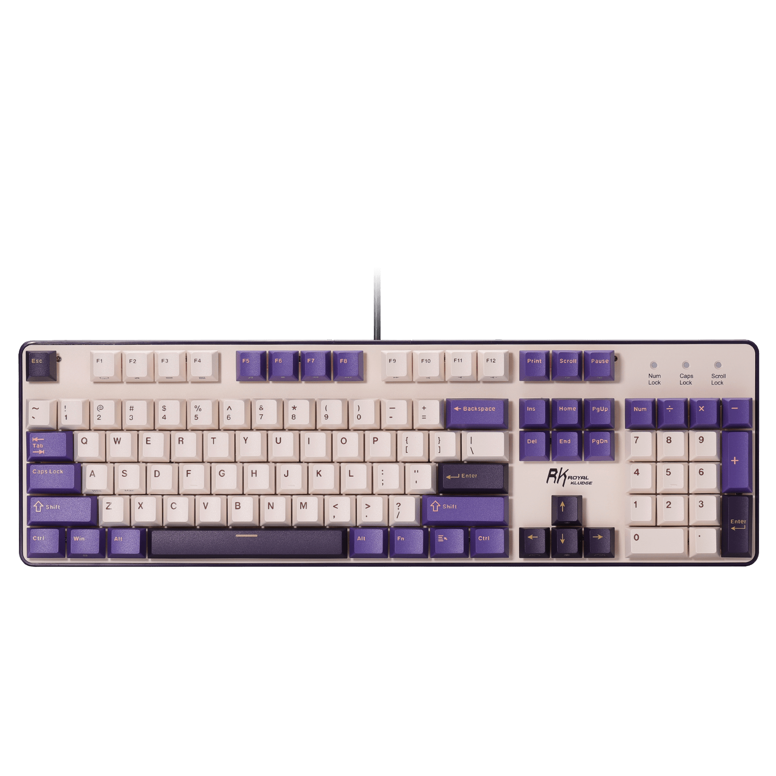 RK ROYAL KLUDGE RK920 Wired Mechanical Keyboard, Full Size 104-Key RGB Gaming Keyboard with Number Pad, Hot Swappable Silent Linear Switches, PBT Keycaps, Anti-Ghosting PC Gaming Keyboard for Win/Mac