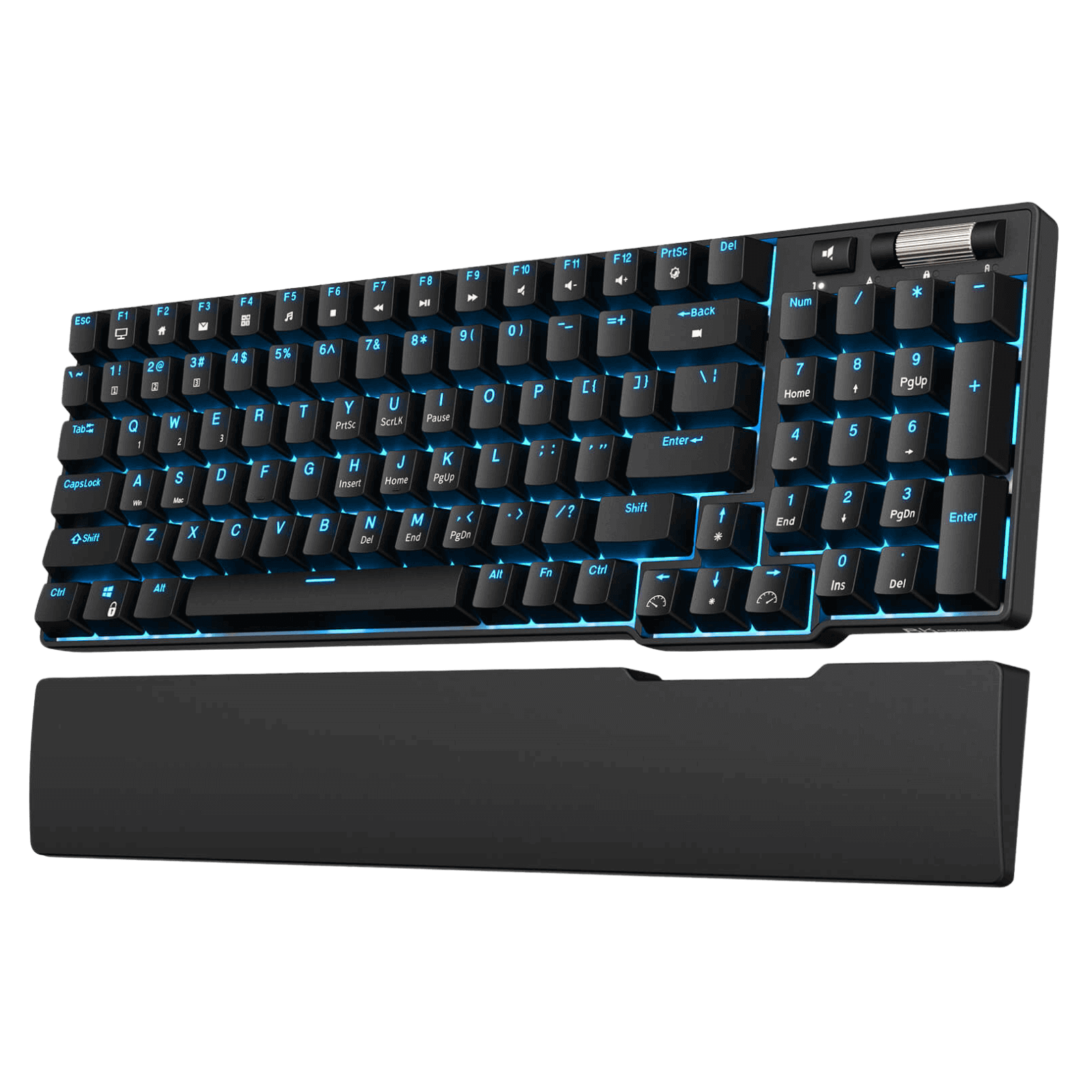 RK96 96% Wireless Mechanical Keyboard in Black and Pink, Featuring Hot-Swappable Switches and Ergonomic Design for Gaming and Office Use