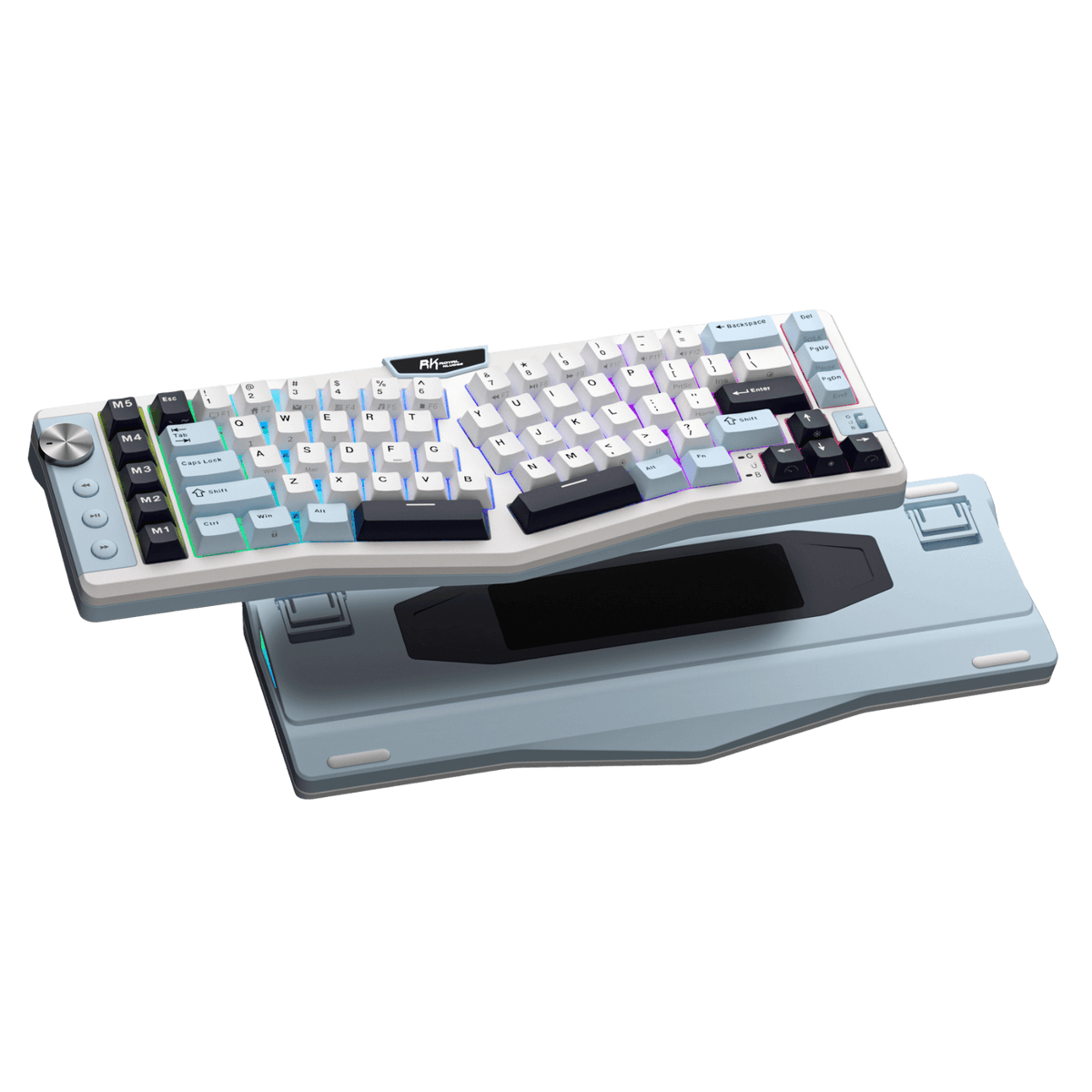 RK ROYAL KLUDGE A72 Alice Layout Ergonomic Wireless Mechanical Keyboard ...