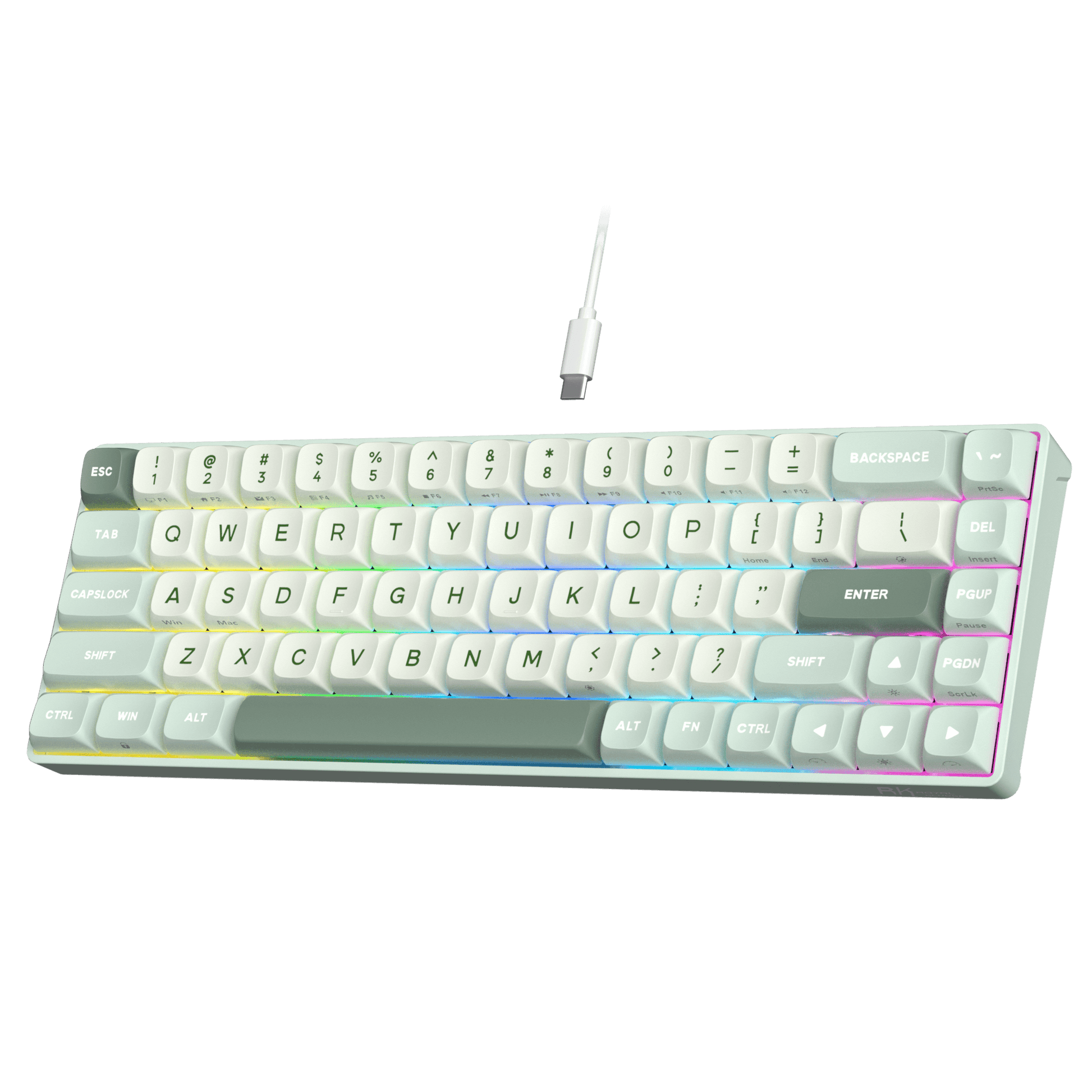 RK ROYAL KLUDGE C68 Hall Effect Mechanical Gaming Keyboard,  65% HE Magnetic Switch Wired RGB Keyboard, Hot Swappable, Rapid Trigger Adjustable Actuation, 8K Polling Rate, Pro Web Driver for Mac &Win 
