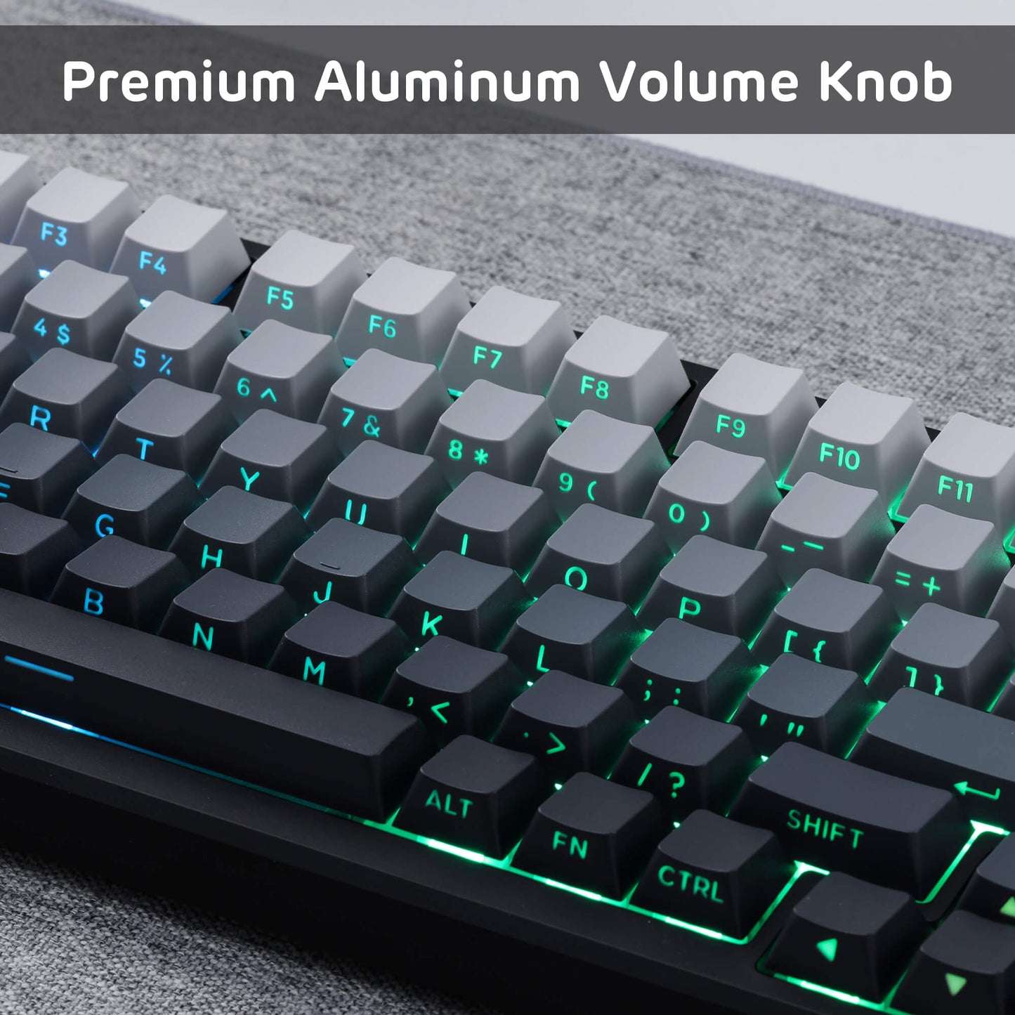 RK ROYAL KLUDGE M75 75% Wireless Mechanical Keyboard, 81 Keys Gasket-Mount, OLED Smart Display, Rotary Knob, Hot-Swappable Pre-Lubed Cloud Switches, Gradient PBT Keycaps, RGB Backlighting, Triple Mode Connectivity for Gaming & Office Use