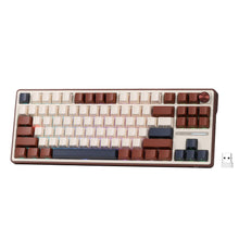 Load image into Gallery viewer, RK ROYAL KLUDGE R87 Pro Mechanical Keyboard with Knob, 75% RGB Wireless Gaming Keyboard w/Bluetooth/2.4G/Wired Connection, Side Printed PBT Keycap, QMK/VIA, Gasket Hot Swappable Linear Matcha Switch
