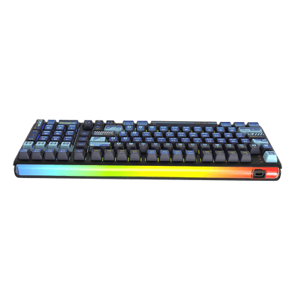 RK R99 full size gaming keyboard with numpad and curved RGB light bar