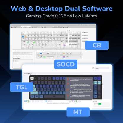 Web driver software for customizing key mapping, RGB lighting, and macros