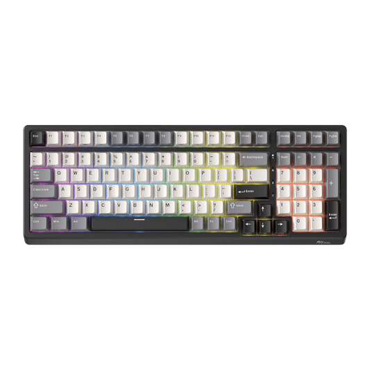 RK ROYAL KLUDGE F99 Wireless Mechanical Keyboard with Number Pad, Tri-Mode Hot Swappable 95%100 Keys Gaming Keyboard BT/2.4G/USB-C, Pro Software, 5000mAh Battery, Customed Switches