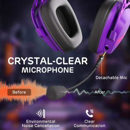 HG103 Pro gaming headset with noise-canceling microphone