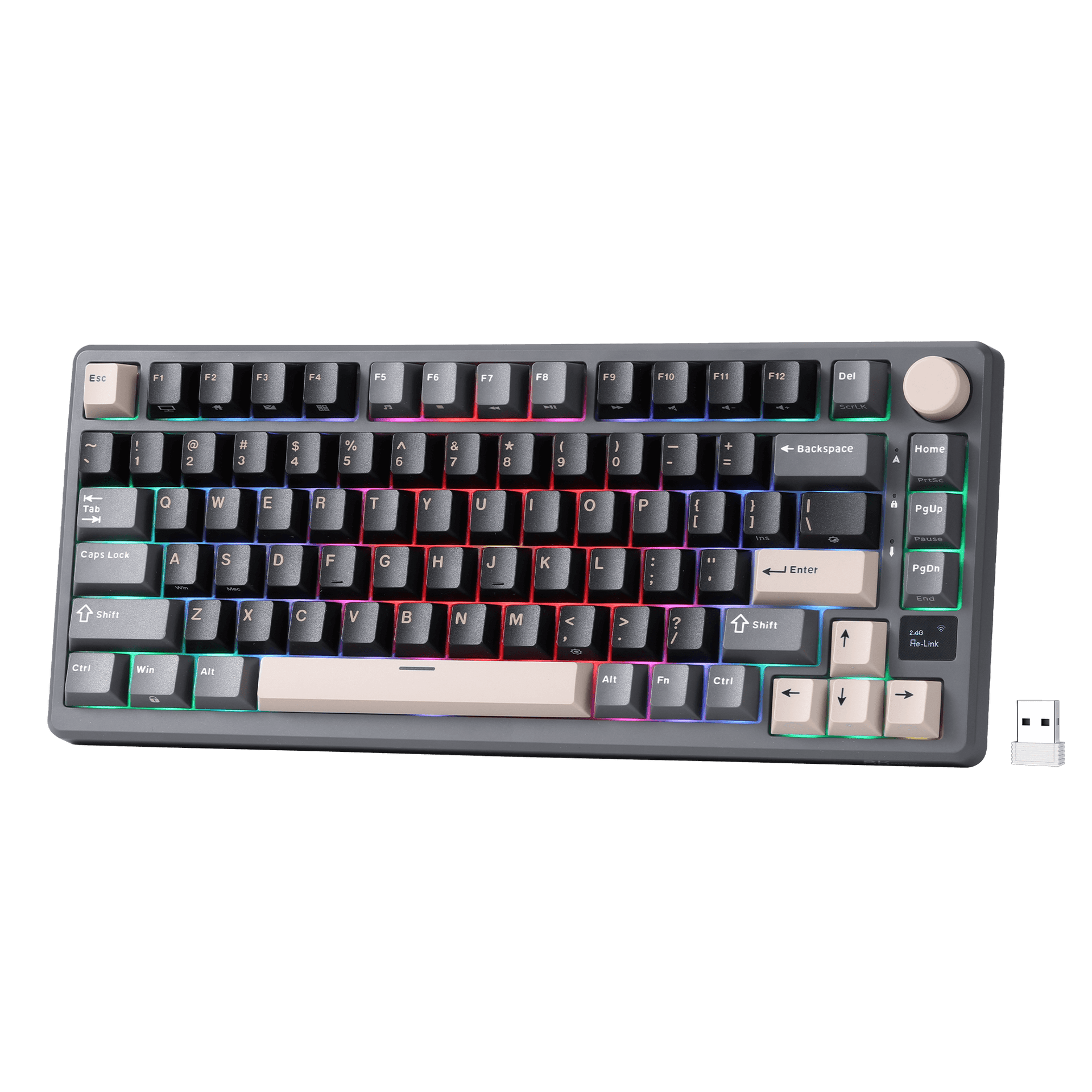RK ROYAL KLUDGE M75 75% Gasket Mount Wireless Gaming Keyboard – RK Royal  Kludge