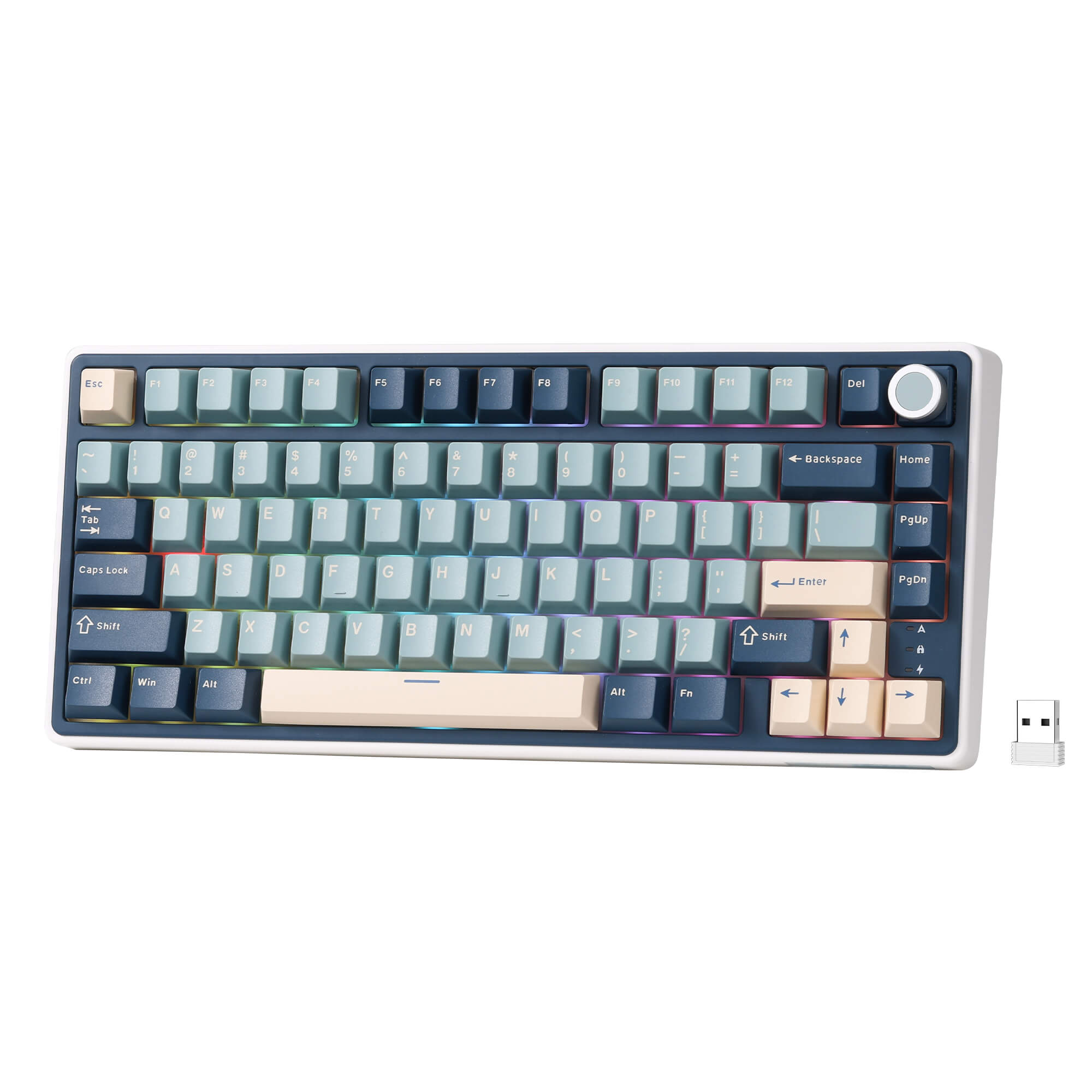 RK ROYAL KLUDGE R75 75% Wireless Gaming Keyboard Supports QMK/VIA ...