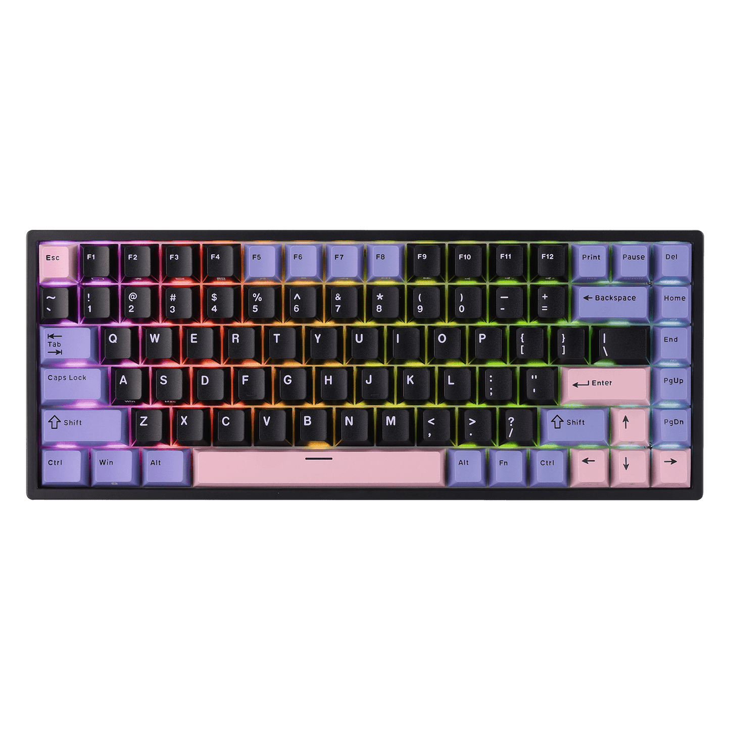RK ROYAL KLUDGE RK84 Wired 75% RGB Mechanical Keyboard, 84-Keys Compact TKL Gaming Keyboard w/Programmable Software for Mac/Win, Sound Absorbing Foam, PBT Keycap, Hot Swappable Custom Switch