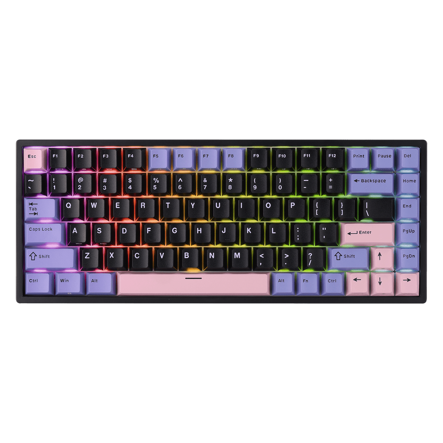 RK ROYAL KLUDGE RK84 Wired 75% RGB Mechanical Keyboard, 84-Keys Compact TKL Gaming Keyboard w/Programmable Software for Mac/Win, Sound Absorbing Foam, PBT Keycap, Hot Swappable Custom Switch