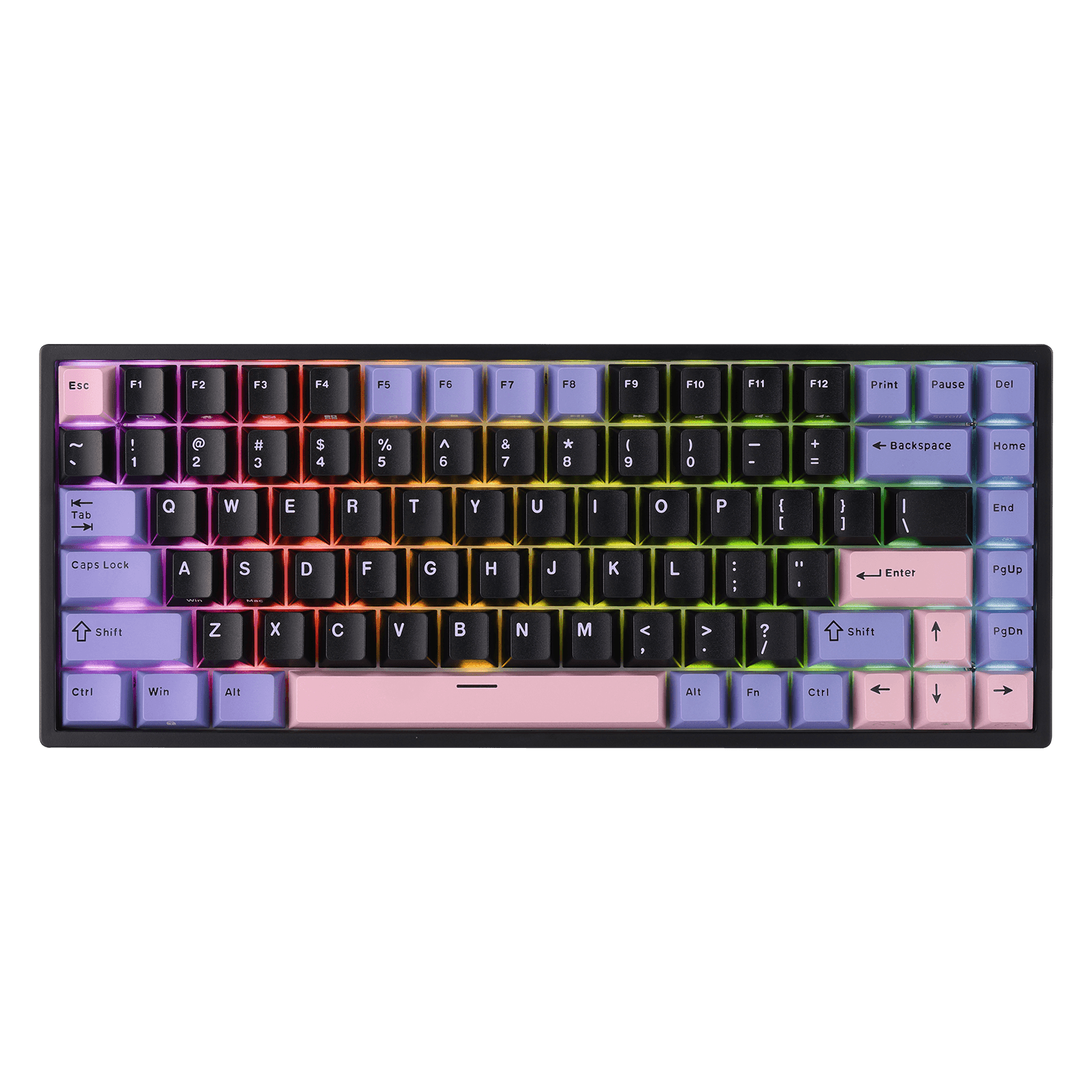RK ROYAL KLUDGE RK84 Wired 75% RGB Mechanical Keyboard, 84-Keys Compact TKL Gaming Keyboard w/Programmable Software for Mac/Win, Sound Absorbing Foam, PBT Keycap, Hot Swappable Custom Switch
