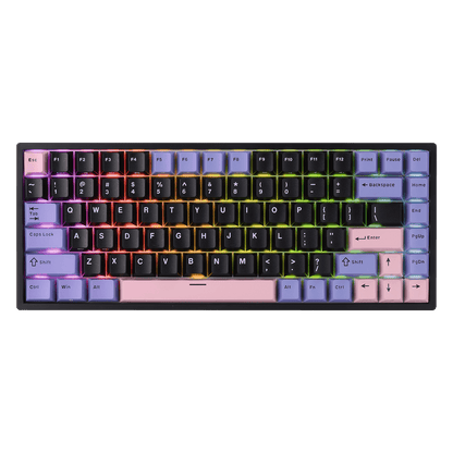 RK ROYAL KLUDGE RK84 Wired 75% RGB Mechanical Keyboard, 84-Keys Compact TKL Gaming Keyboard w/Programmable Software for Mac/Win, Sound Absorbing Foam, PBT Keycap, Hot Swappable Custom Switch