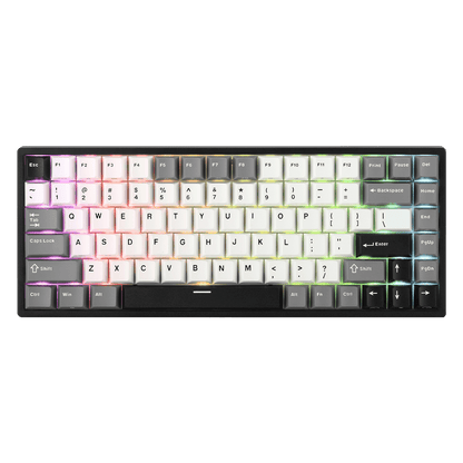 RK ROYAL KLUDGE RK84 Wired 75% RGB Mechanical Keyboard, 84-Keys Compact TKL Gaming Keyboard w/Programmable Software for Mac/Win, Sound Absorbing Foam, PBT Keycap, Hot Swappable Custom Switch