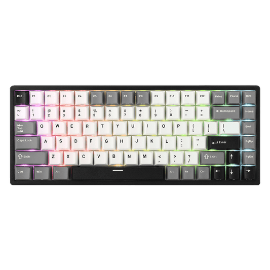 RK ROYAL KLUDGE RK84 Wired 75% RGB Mechanical Keyboard, 84-Keys Compact TKL Gaming Keyboard w/Programmable Software for Mac/Win, Sound Absorbing Foam, PBT Keycap, Hot Swappable Custom Switch