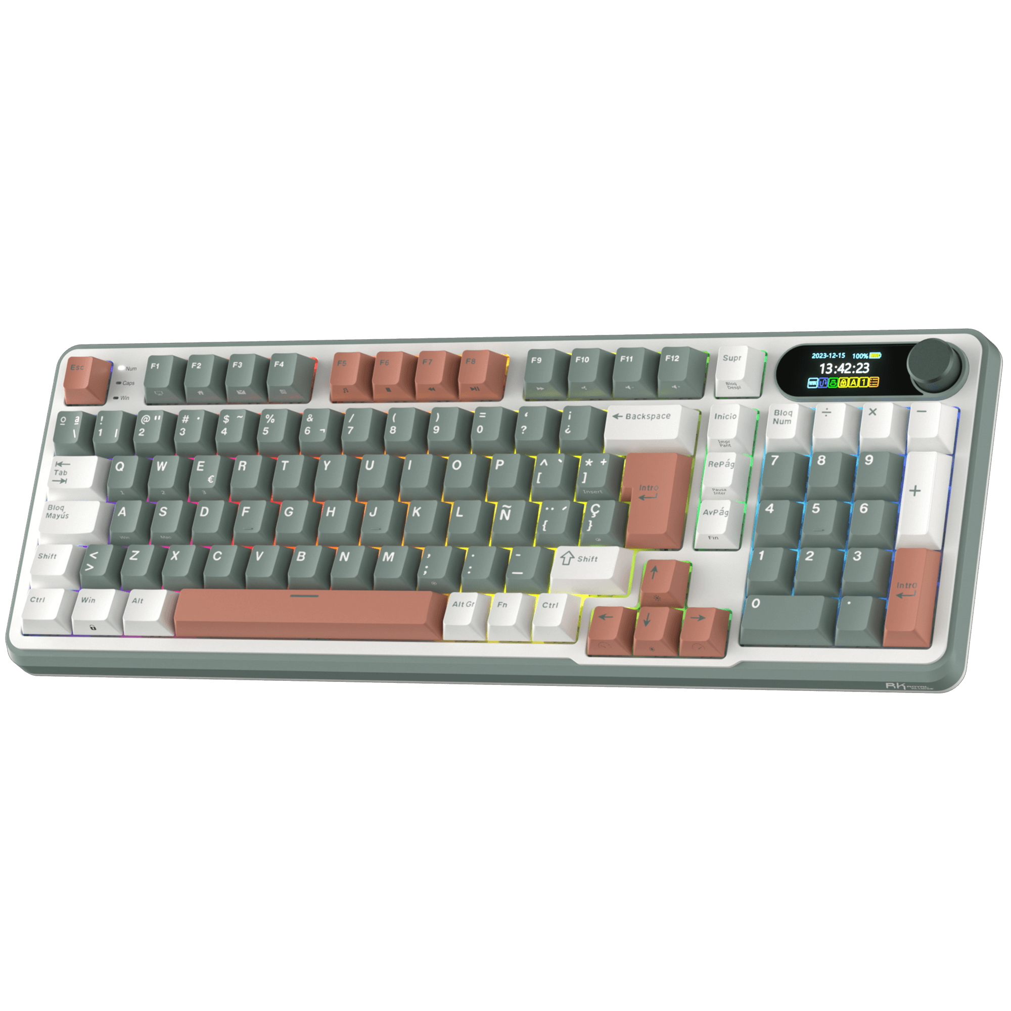 RK ROYAL KLUDGE R75 75% Wireless Gaming Keyboard Supports QMK/VIA (Open ...