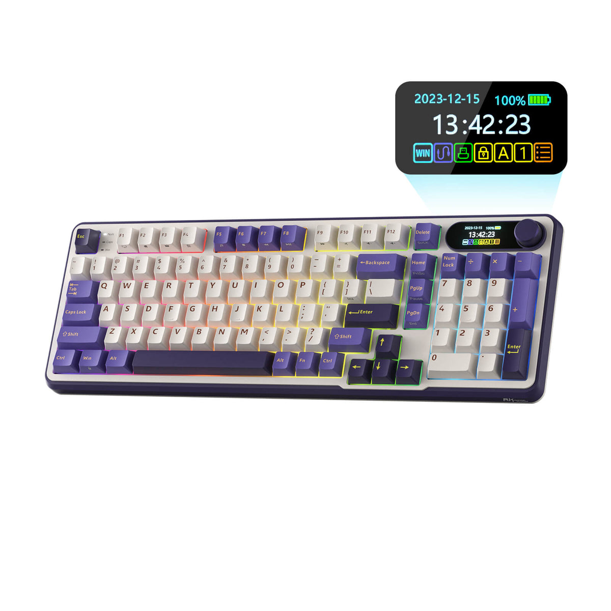 RK ROYAL KLUDGE S98 Wireless Hot-Swappable RGB Keyboard (Open-Box ...