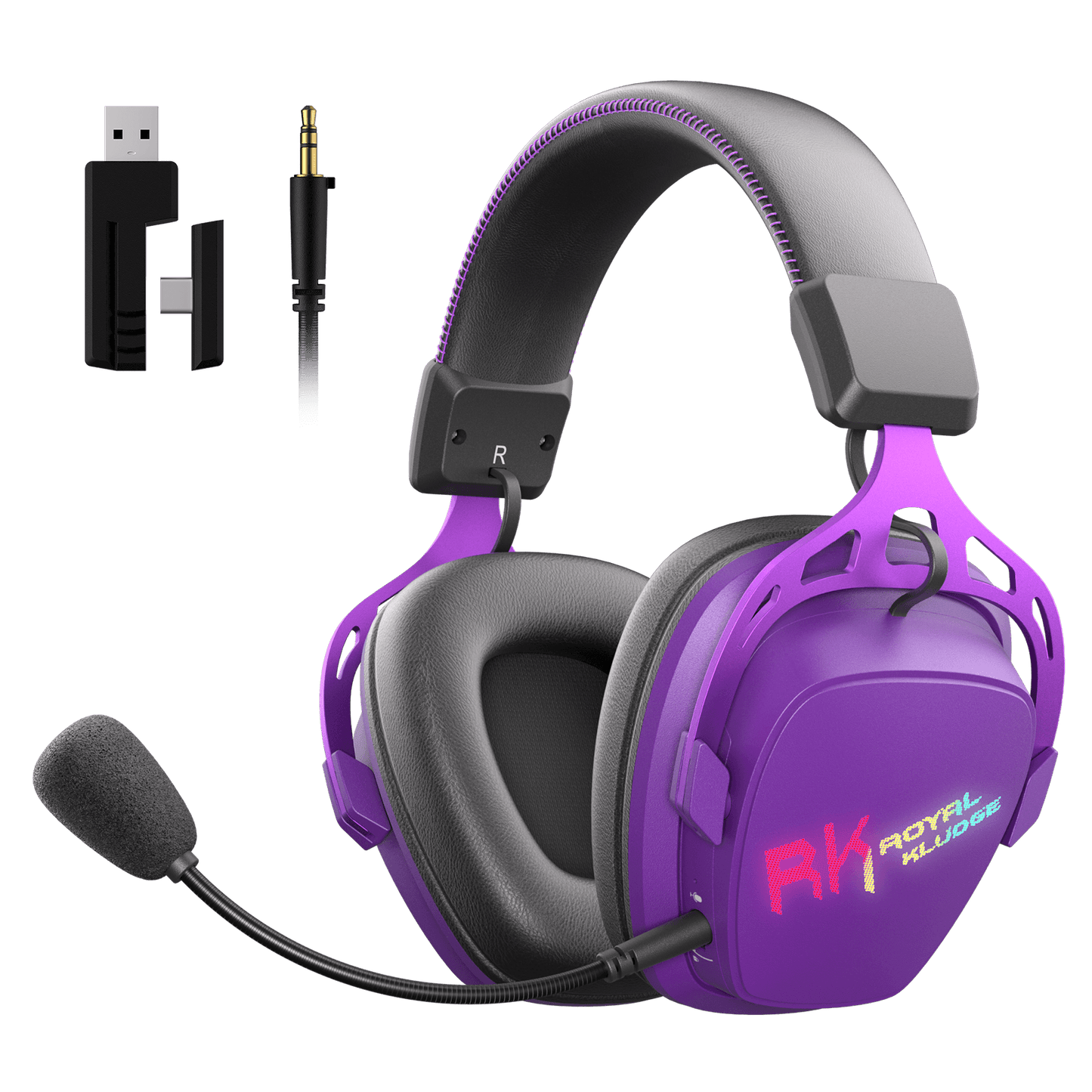 RK ROYAL KLUDGE HG103 Pro Wireless Gaming Headset w/ Mic for PC, PS5, Xbox