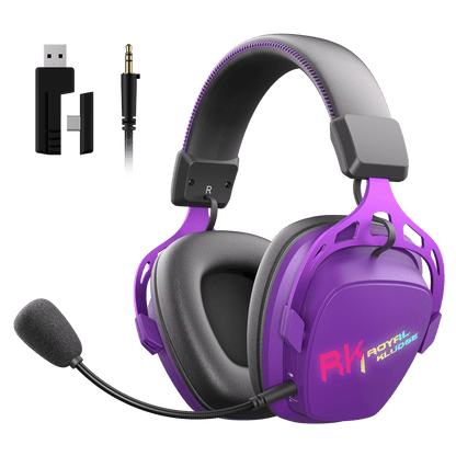 RK ROYAL KLUDGE HG103 Pro Wireless Gaming Headset w/ Mic for PC, PS5, Xbox