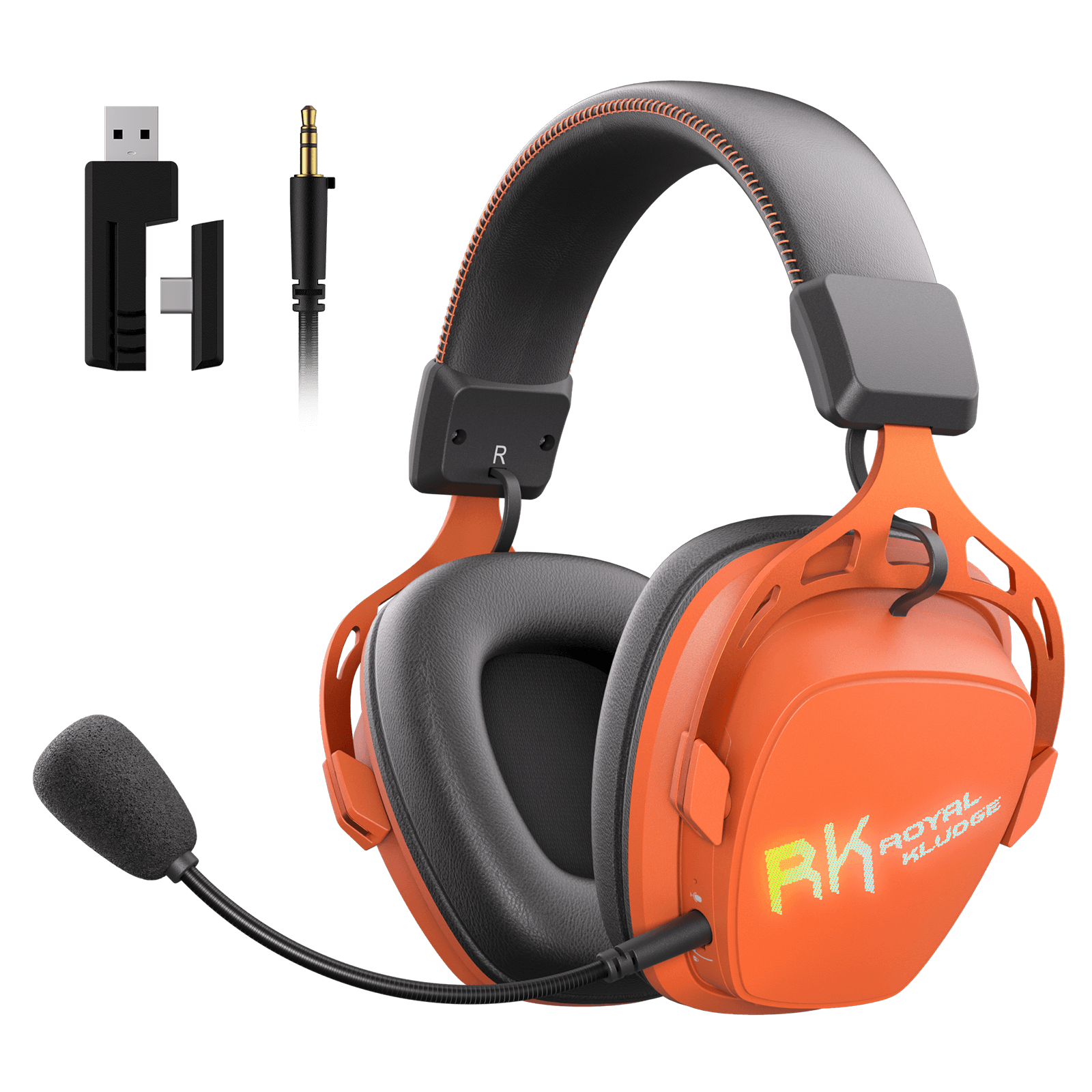 RK ROYAL KLUDGE HG103 Pro Wireless Gaming Headset w/ Mic for PC, PS5, Xbox