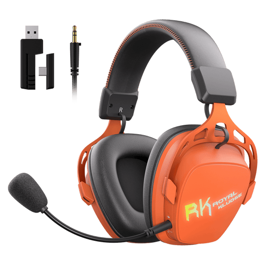 RK ROYAL KLUDGE HG103 Pro Wireless Gaming Headset w/ Mic for PC, PS5, Xbox