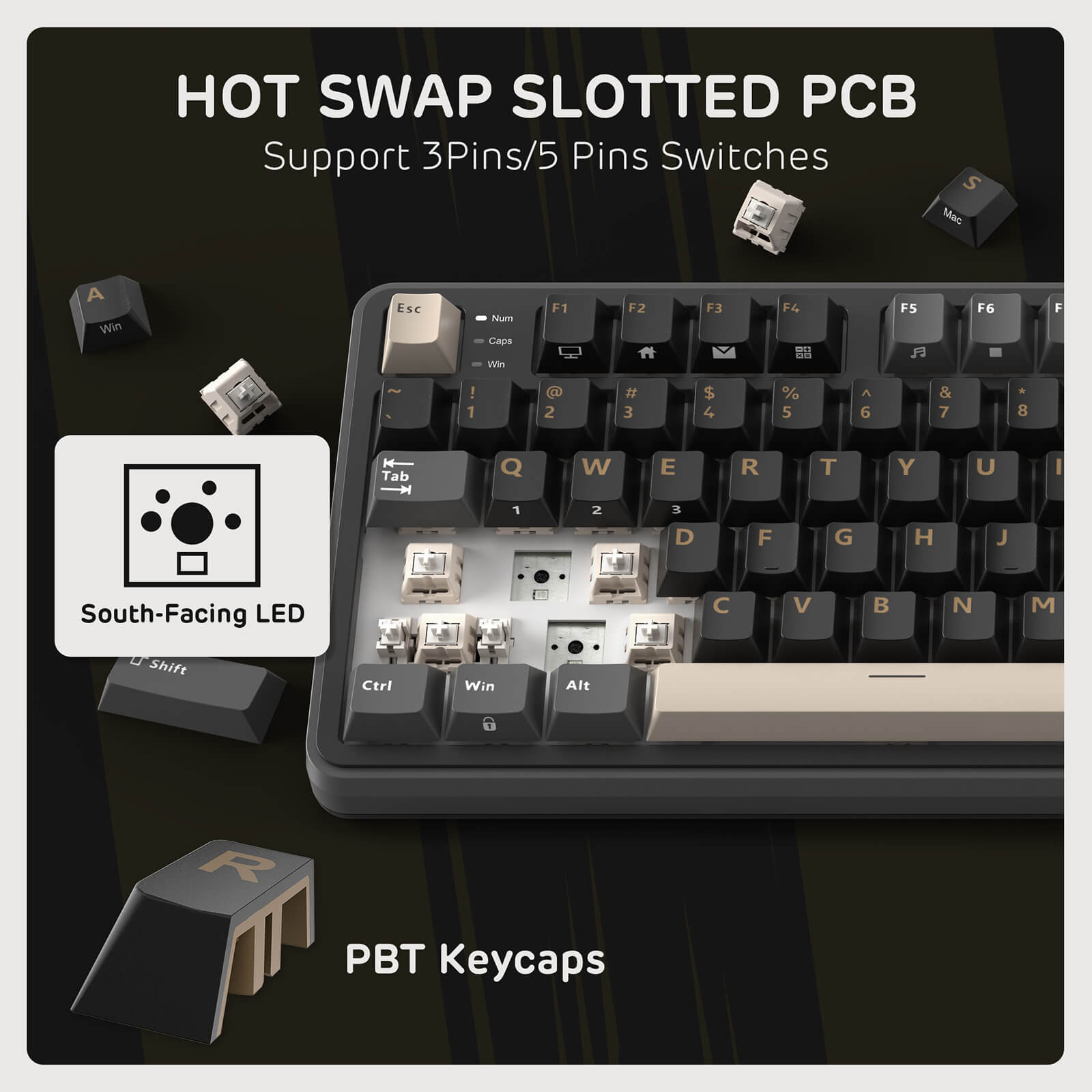RK ROYAL KLUDGE S98 Wireless Hot-Swappable RGB Keyboard – RK Royal