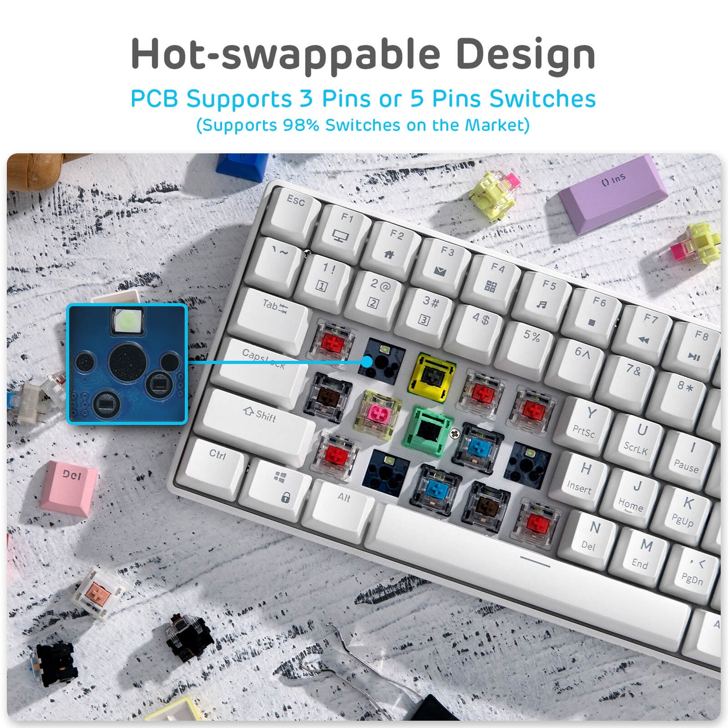 96% wireless hot-swap mechanical keyboard