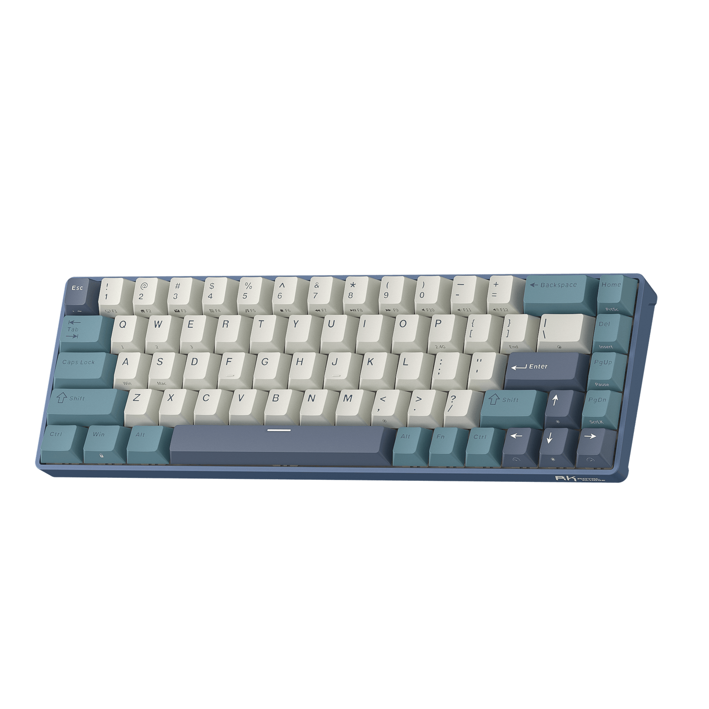 RK ROYAL KLUDGE RK68 65% RGB Wireless Mechanical Keyboard for Gaming, Work | 68 Keys Compact TKL Tri-Mode BT/2.4GHz/USB-C Gaming Keyboards for Mac/Win, Hot Swappable, Custom Switch, Software Support