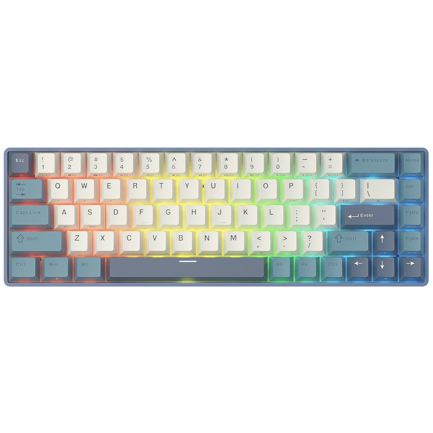 RK Royal Kludge RK68 68-key wireless mechanical keyboard for FPS gaming, work, and compact setups